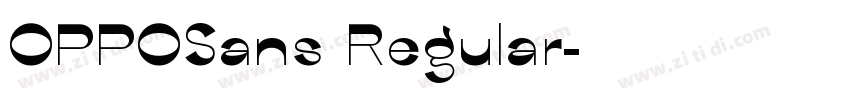 OPPOSans Regular字体转换